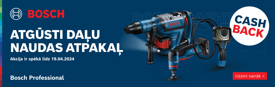 BOSCH Cash Back akcija INSERV.LV