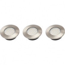 LED laevalgusti komplekt BARRI PLUS, ümmargune, 3 tk., 3x1,5W, AC220-240VAC, 6400K LD-OBP27ZB-53 GTV