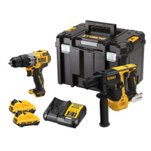 Įrankių rinkinys 12V (2x3,0Ah, DCH072N, DCD706N) DCK2102L2T-QW DEWALT