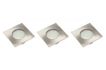 LED furnituurid tuled Marbella PLUS LED, ümmargune, 3 tk., 220-240V, 1,6W, 80lm, 150°, Hall, IP20 LD-KWP27CB-53 GTV