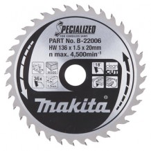 Saeketas Ø136x20x1,5mm 36T 20 ° DSS501 Makita