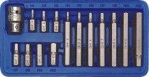 SCREWDRIVER BIT SET HEX H4-H12 15PCS 66720 VOREL