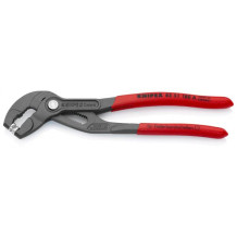 SPRING HOSE CLAMP PLIERS GREY ATRAMENTIZED, HANDLES WITH NON-SLIP PLASTIC COATING, 8551180ASB KNIPEX