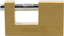 RECTANGULAR BRASS PADLOCK 90MM 77213 VOREL