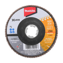 Lameļu slīpdisks X-Lock, 125 mm, Z80, D-76021 MAKITA