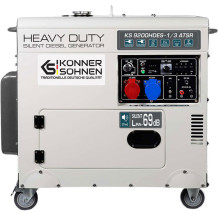 Dyzelinis generatorius KS 9200HDES-1/3 ATSR SILENT (EURO V) 230V / 400V 7500W KONNER &amp; SOHNEN
