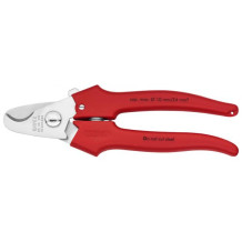 CABLE SHEARS HEAD POLISHED, HANDLES EXTRUSION PLASTIC-COATED, 9505165SB KNIPEX