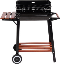 CHARCOAL GRILL WITH SHELF, 48X28CM 99585 LUND