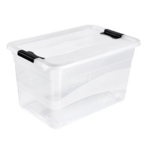 Kaste ar vāku crystalbox Cornelia 59,5x39,5x34cm 52L caurspīdīga 0610942001 Keeeper