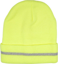 KNITTED WINTER HAT YELLOW HI-VIS 74233 VOREL