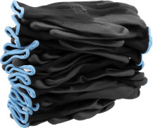 WORKING GLOVES, BLACK 9" (12 PAIRS) 74077 VOREL