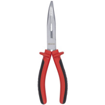 Pliers with curved ends, rubberized handle 200mm Kreator
