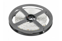 LED juosta 24V 2835, 600 LED, 5m rulonas, 15,6W/M, 1350lm/M, 24V, 120LED/M, 3200K šiltai balta, IP20, supjaustyti 5cm LD-2835-24V-600-CB GTV