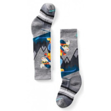 Zeķes Kids WINTERSPORT Full Cushion Mountain Moose Pattern OTC Socks, izmērs: M, Light Grey, 0196573059498 SMARTWOOL