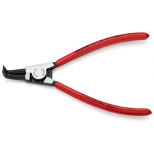 CIRCLIP PLIERS FOR EXTERNAL CIRCLIPS ON SHAFTS BLACK ATRAMENTIZED, HEAD POLISHED, HANDLES PLASTIC COATED 90° ANGLED TIPS, 4621A31SB KNIPEX