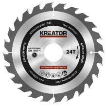 Saw blade for wood Ø160x30x2mm, 24 teeth Kreator