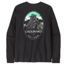 Patagonia krekls CHOUINARD Crest Ringer Responsibili-Tee LS M, izmērs: M, Black, 0196924553859 PATAGONIA