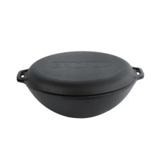 Kazans čuguna 8 L ar vāks-Panna WOK ТМ 360mm BC-W36-2 BRIZOLL