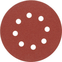 ABRASIVE DISC W.HOLES (VELCRO) 5PCS P150 08585 VOREL