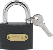 IRON PADLOCK 63MM - GREY 77064 VOREL