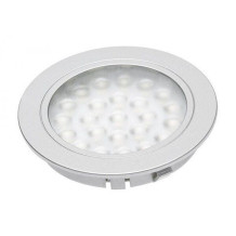 LED-liitlamp ALVARO, ümmargune, 12V DC, 1,7W, 24 SMD 3528, 130lm, 3000K, 2m kaabel mini-AMP LD-AL24CB-53 GTV-ga