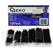 Assorted Heat Shrink Tubing Kit Black 127pcs Geko