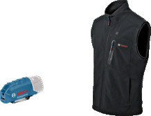 Apsildāma veste GHV 12+18V XA 2XL PROFESSIONAL, 06188000EE BOSCH