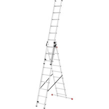 Kāpnes kombinējamās ProfiStep Combi / alumīnija / 3x12 pakāpieni 037312007 HAILO