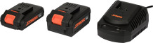 SET 20V 2BATTERIES AND CHARGER (4AH+2AH) 78262 STHOR