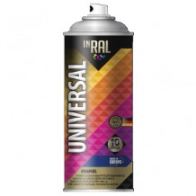 Emalja aeros. univers., balta, glanc., RAL9003, 400ml, INRAL