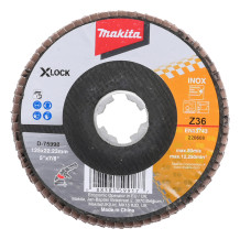 Lameļu slīpdisks X-Lock, 125 mm, Z36, D-75998 MAKITA