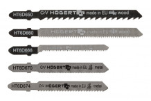 Dekopzāģa asmeņu komplekts, 5-in-1 maisījums, HT6D690, HOGERT