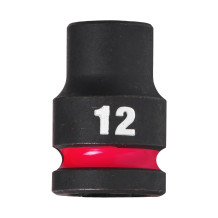 SHOCKWAVE™ IMPACT DUTY TRIECIENIZTURĪGAS UZGRIEŽŅU MUCIŅAS, 12 MM 1/2" IMPACT SOCKET STD - 1PC, 4932480306 MILWAUKEE