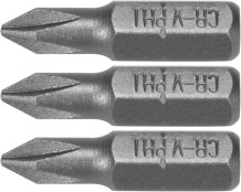 SCREWDRIVER BITS 1/4 25MM PH1 3PCS 65452 STHOR