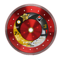 VIP WET dimanta disks, 8" Turbo, grūtiem materiāliem, kods 31940, RUBI