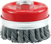 CUP BRUSH 100MM, TWISTED WIRE 06976 VOREL