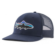 Patagonia Cepure FITZ ROY Trout Trucker Hat, Navy, 0196924569676 PATAGONIA