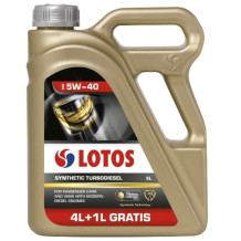 Масло моторное Lotos Synthetic Turbodiesel 5W40 4+1L, WF-K504E30-0H0 LOTOS OIL