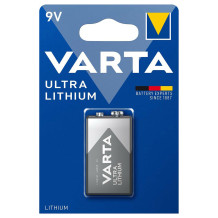 Litija baterija 'Ultra Lithium', 9V, 1200 mAh, R322160, VARTA