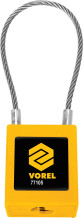 SS WIRE SAFTEY PADLOCKS WITH NYLON ISOLA 77105 VOREL