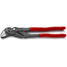 PLIERS AND A WRENCH IN A SINGLE TOOL GREY ATRAMENTIZED, HEAD POLISHED, HANDLES WITH NON-SLIP PLASTIC COATING, 8601250SB KNIPEX