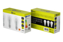 G-TECH LED A60 Spuldze E27, 12W, 1160 Lm, 4000K, GT-A60NW12W-3, G-TECH