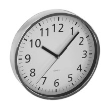 Wall clock Ø25,5cm silver/chrome 24306004 ASI COLLECTION