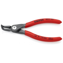 PRECISION CIRCLIP PLIERS FOR INTERNAL CIRCLIPS IN BORE HOLES GREY ATRAMENTIZED, HANDLES WITH NON-SLIP PLASTIC COATING 90° ANGLED TIPS, 4821J31SB KNIPEX