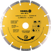 DIAMOND BLADE, SEGMENTED 180MM 08714 VOREL