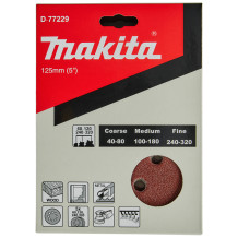 Smilšpapīra disks 125mm 20gab. D-77229 MAKITA