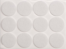 SELF-ADHESIVE FELT PADS 28MM 12PCS 74833 VOREL