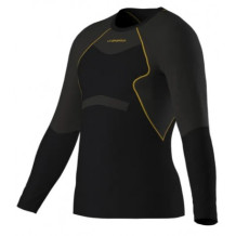 Termo krekls WOOL40 Aero Longsleeve M, izmērs: M, Black/Yellow, 8020647219896 LA SPORTIVA