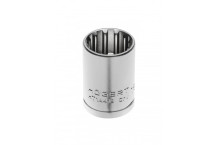 Spline socket 1/2", 24 mm, CrV50BV30, DIN 3121