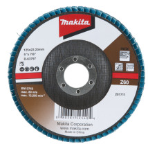 Lameļu slīpdisks Economy type 125x22.23 Z60 Metālam (10gab), D-63797 MAKITA